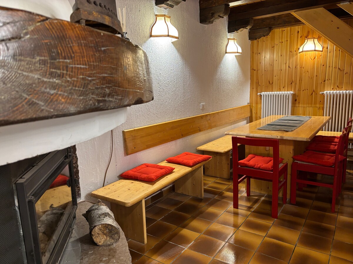 Interno della baita